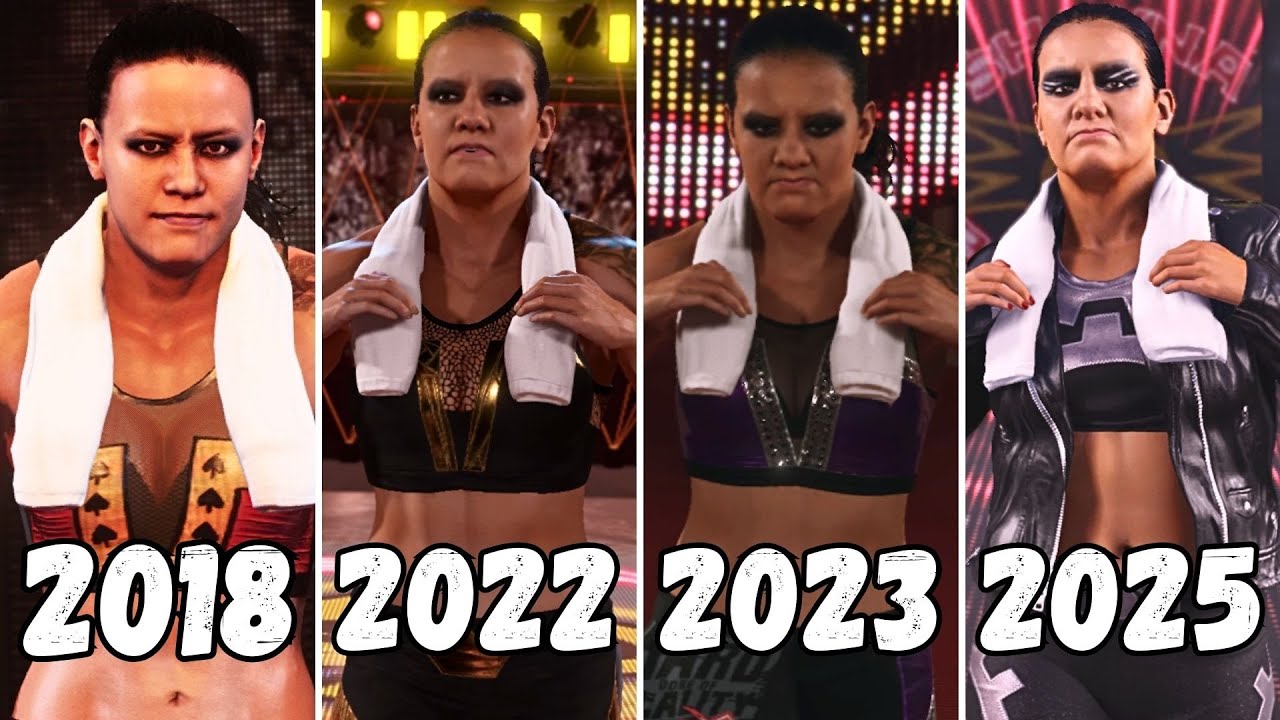 Entrance Evolution of Shayna Baszler 2018 -2025 - WWE Games