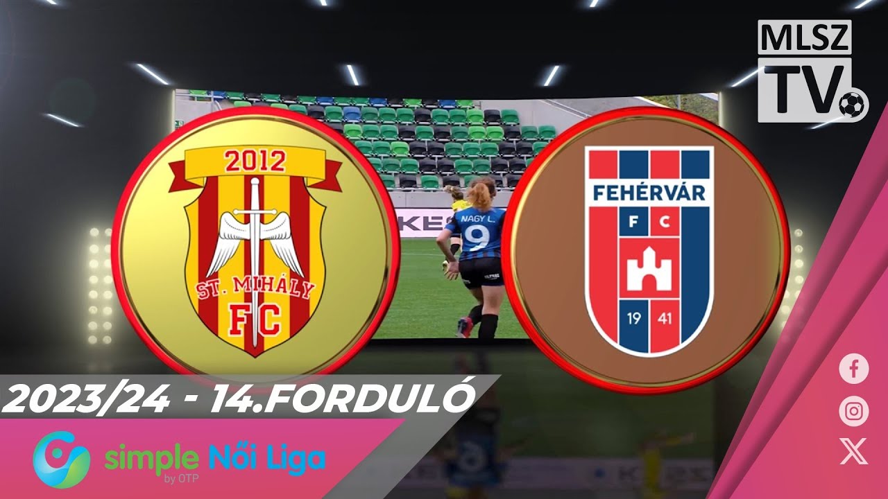 KÉSZ-St. Mihály-Szeged - Fehérvár FC | 6-0 | Simple Női Liga | 14. forduló | MLSZTV