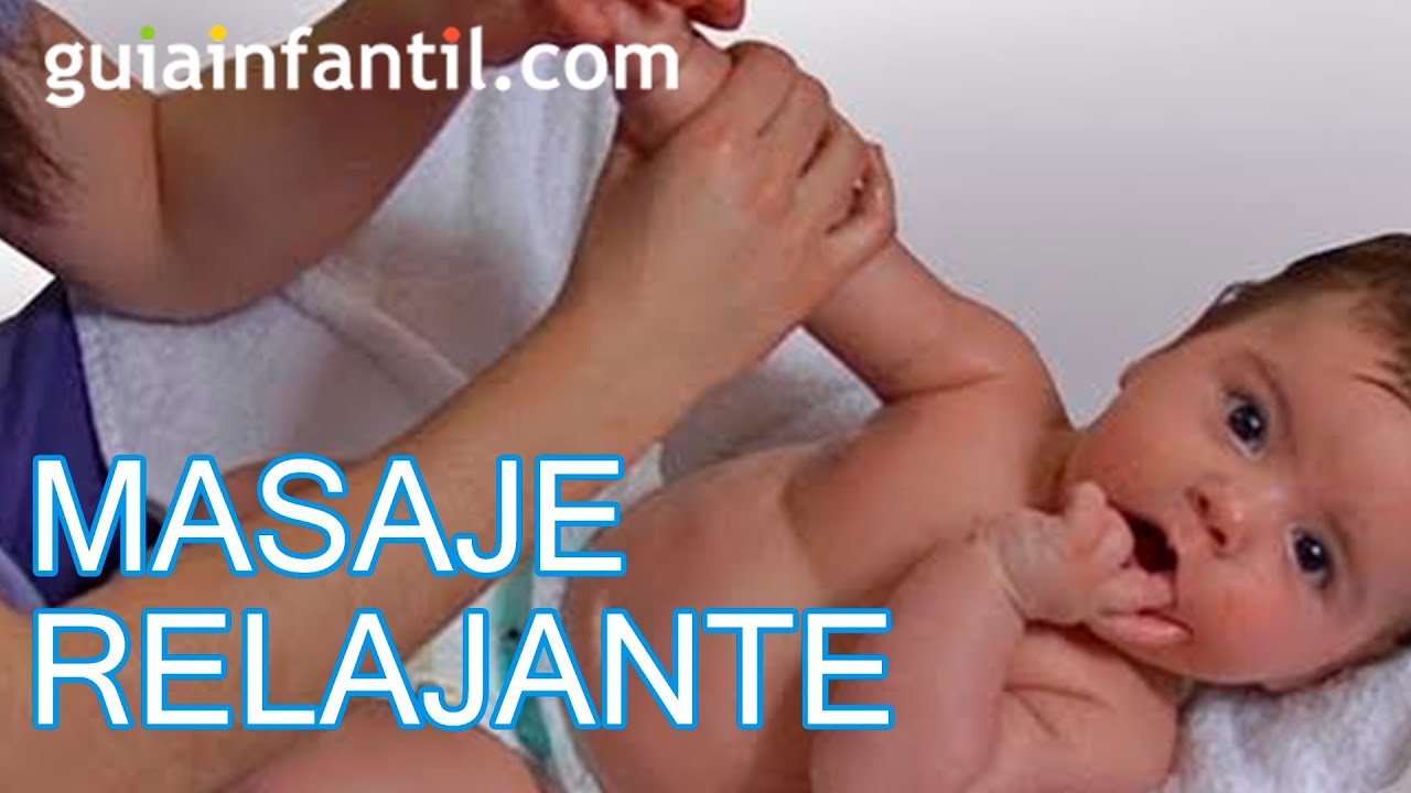 Masaje relajante para el bebé, aprende a hacerlo