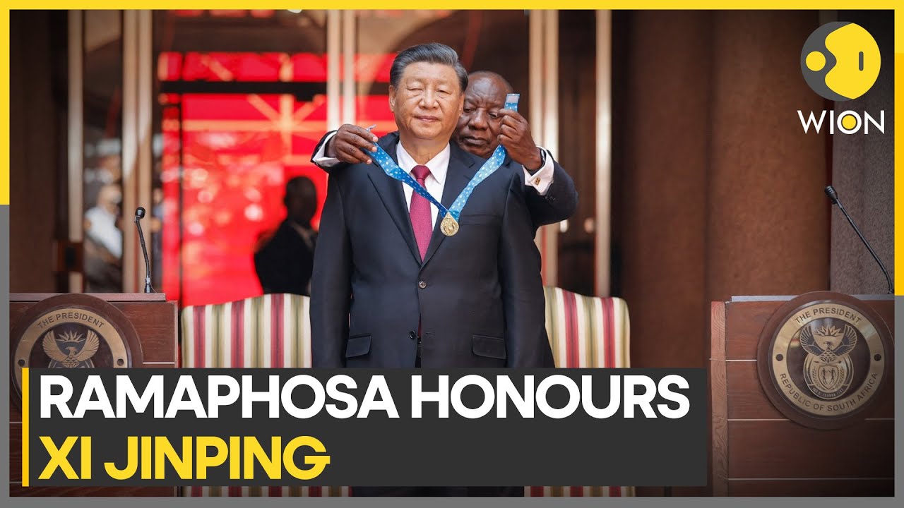 BRICS Summit 2023 LIVE: Ramaphosa honours China's Xi Jinping with South Africa's highest honour