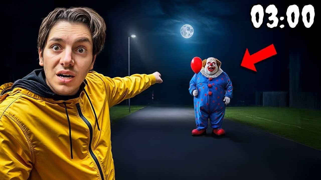 UCIEKAM PRZED GRUBYM KLAUNEM O 03:00! *Straszne Klauny* 