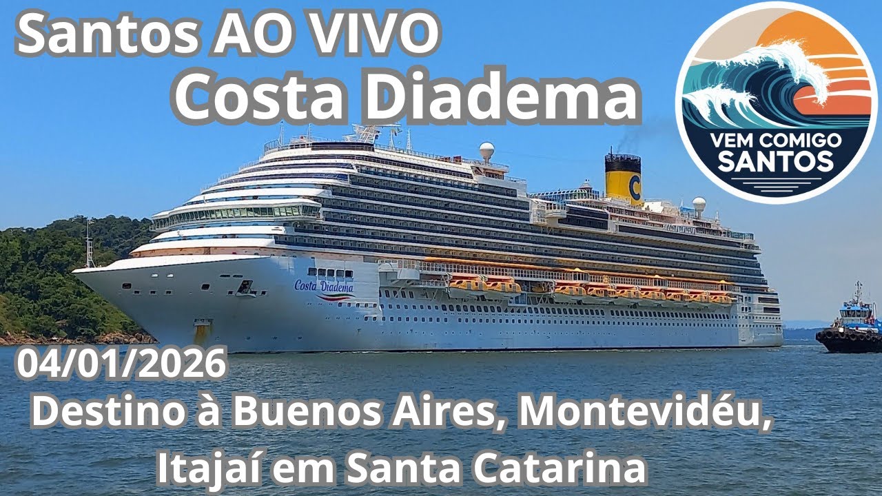 Costa Diadema rumo a Buenos Aires e Montevidéu | AO VIVO