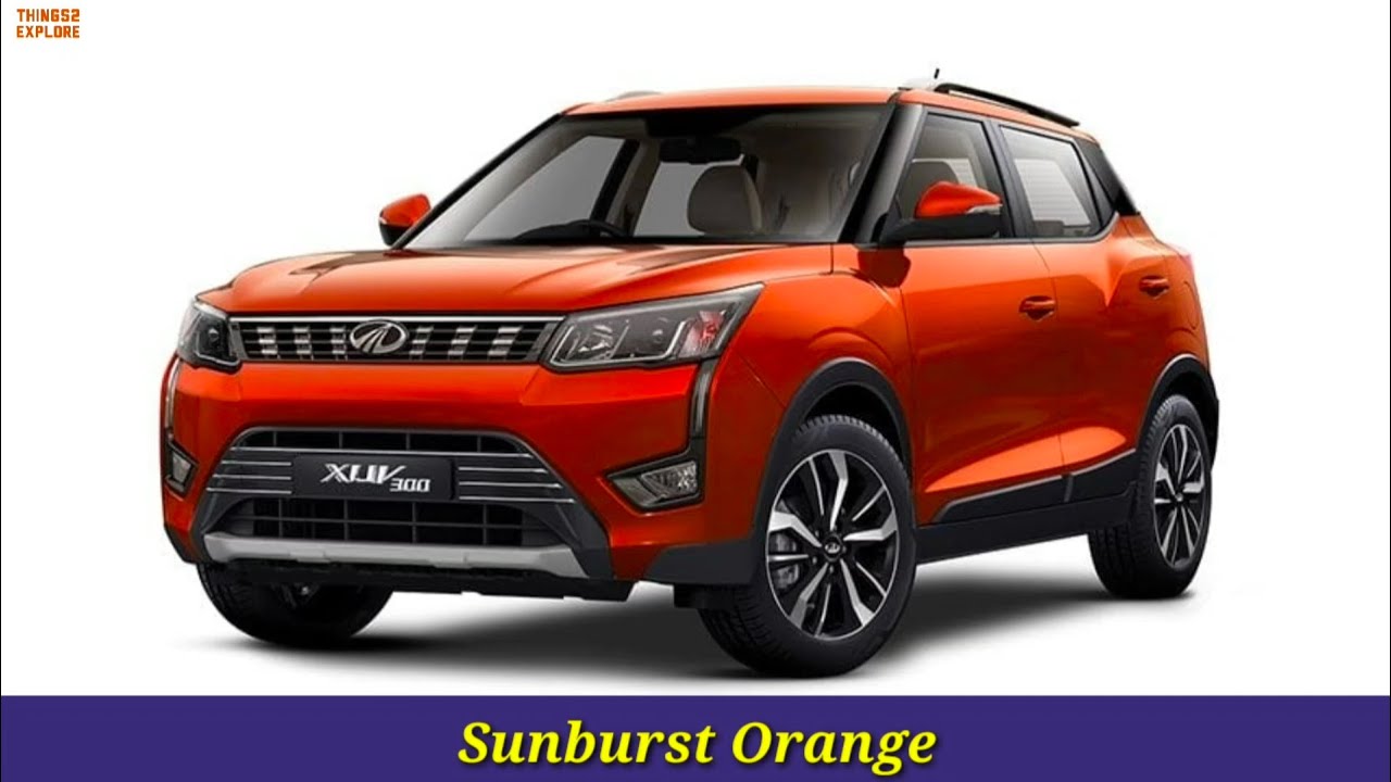 Mahindra XUV 300 All Colour Options 2020 | XUV300 Aquamarine Orange White Black Red Silver