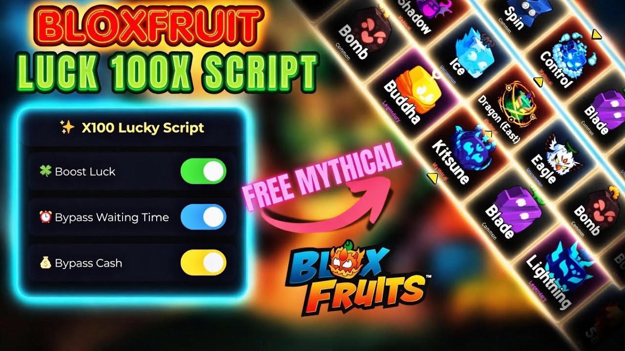 [ЛУЧШИЙ] Скрипт на удачу X100 в Blox Fruits | БЕЗ КЛЮЧА, БЕЗОПАСНО, БЕСПЛАТНЫЕ МИФИЧЕСКИЕ ПРЕДМЕТЫ