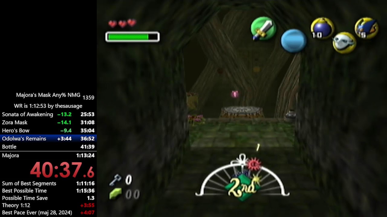 Majora's Mask Any% NMG Speedrun