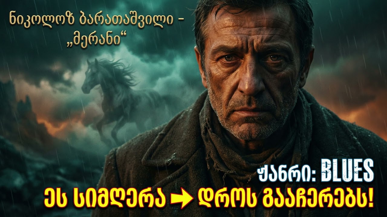AI | ნიკოლოზ ბარათაშვილი - მერანი (Blues Version) | ეს ხმა სულს შეგიძრავთ და დროს გააჩერებს! 🎸🔥