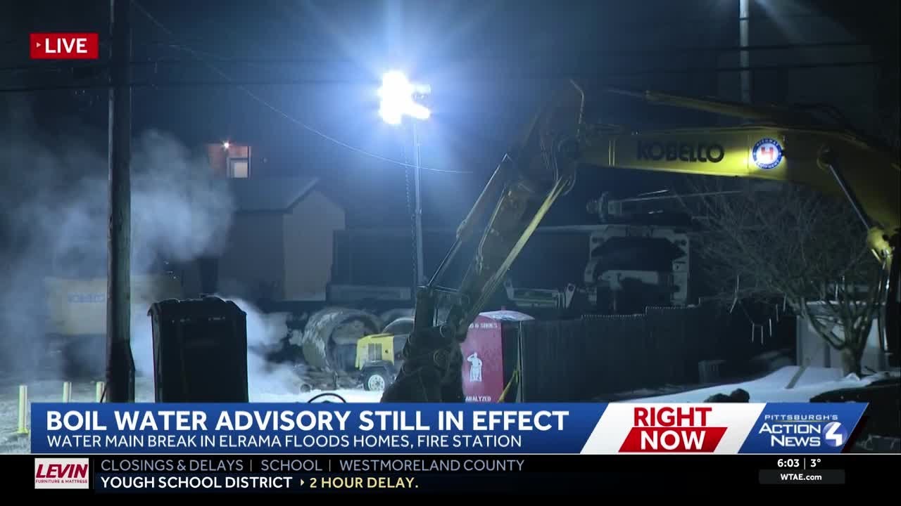 Crews working Monday in Elrama