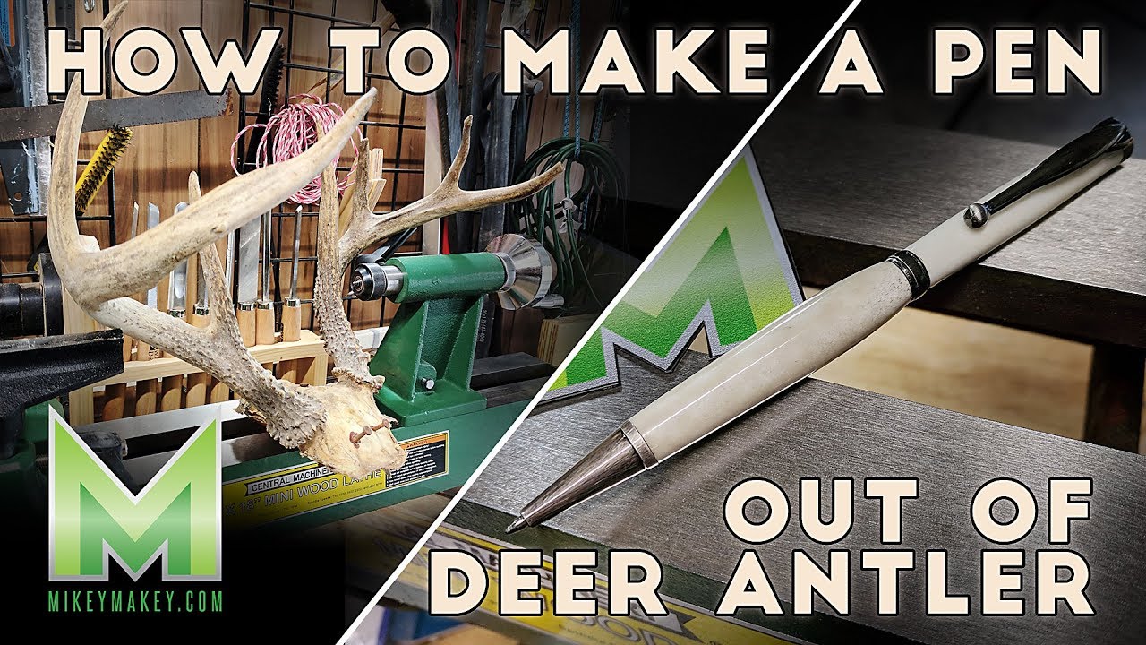 How to Turn a Pen from Deer Antler