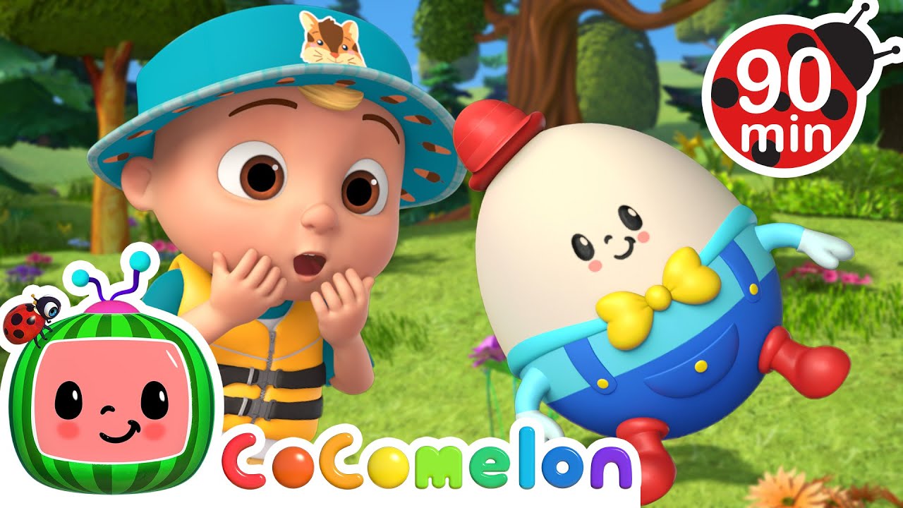 Humpty Dumpty Outdoor Rescue! 🥚😲 + MORE Sing Along Songs! 🎵 CoComelon Nursery Rhymes for Kids 🍉