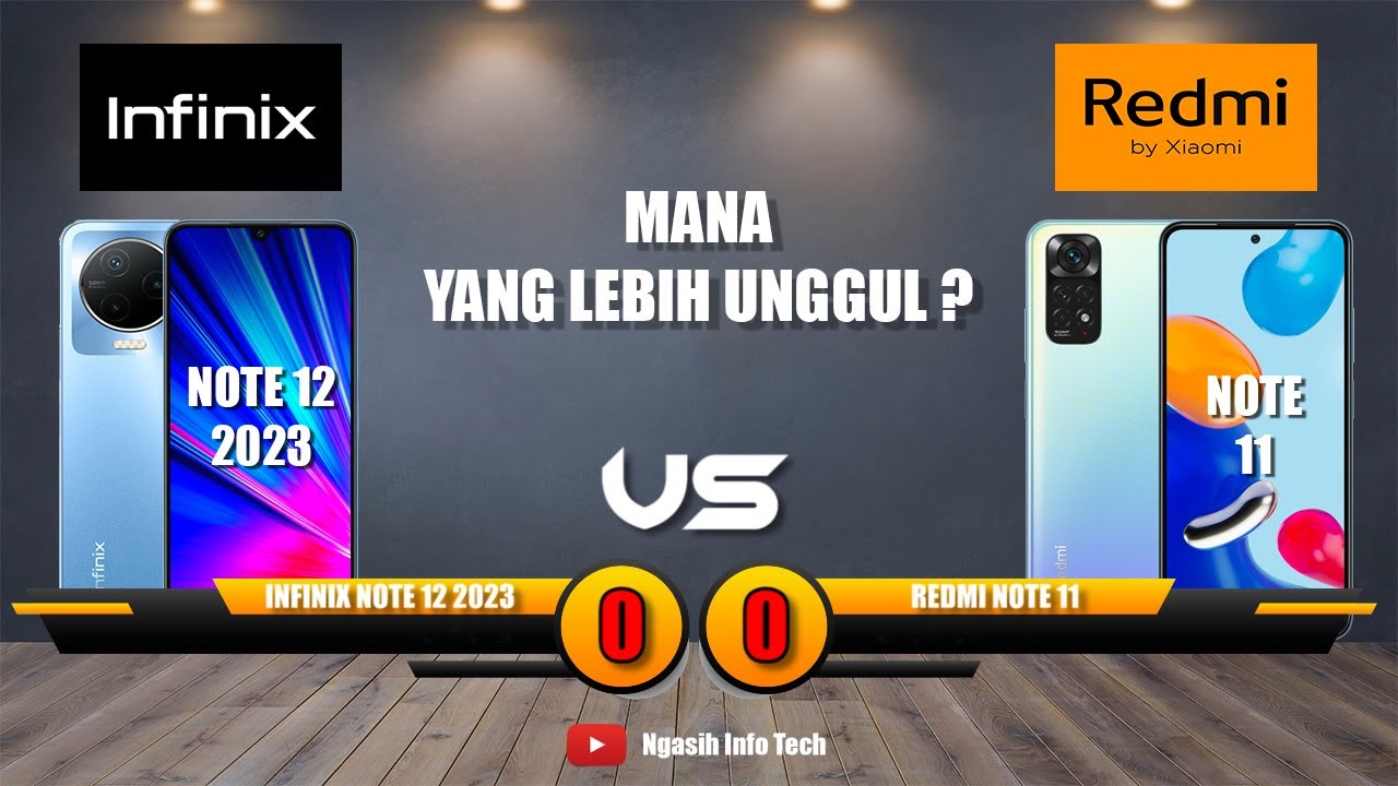 Perbandingan Infinix Note 12 2023 dan Redmi Note 11 | TERBARU !!