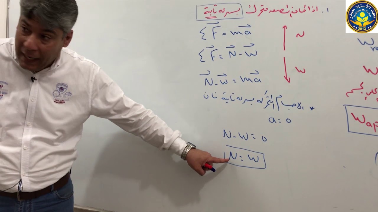 فيزياء الخامس العلمي / الحركة الدائرية والدورانية /الدرس 4 الوزن الحقيقي والوزن الظاهري