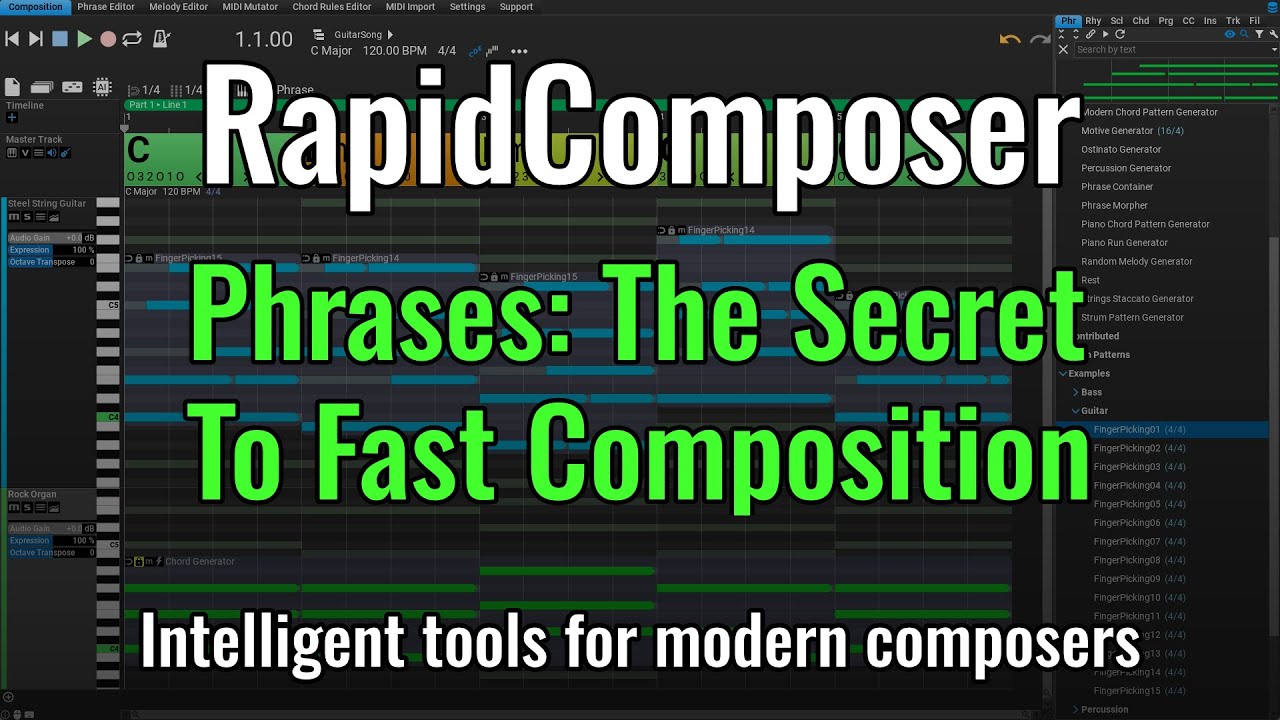 Working with phrases in RapidComposer - easier than you think #musicproducer #songwriter #tutorial