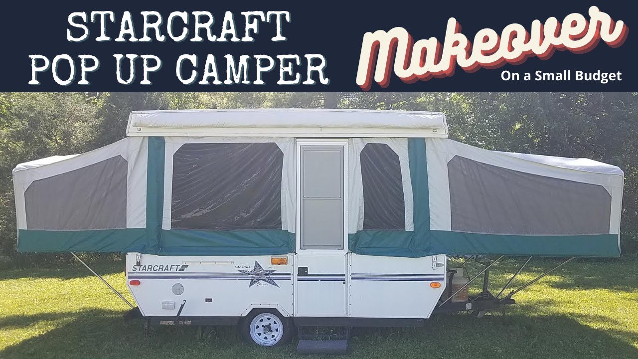Camper Remodel Makeover on a SMALL BUDGET😍 Starcraft Pop up | Camping | Camper Redo | Before & After