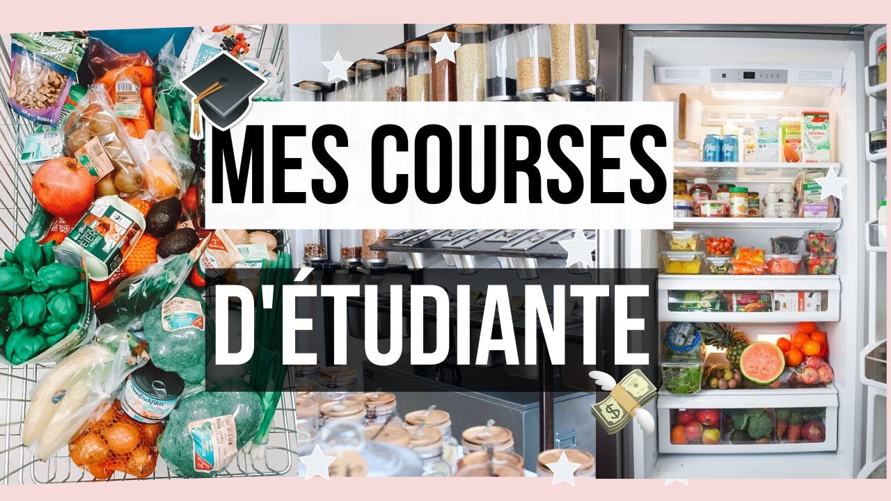 MES COURSES D'ETUDIANTE! | Budget, recettes & mes top conseils !