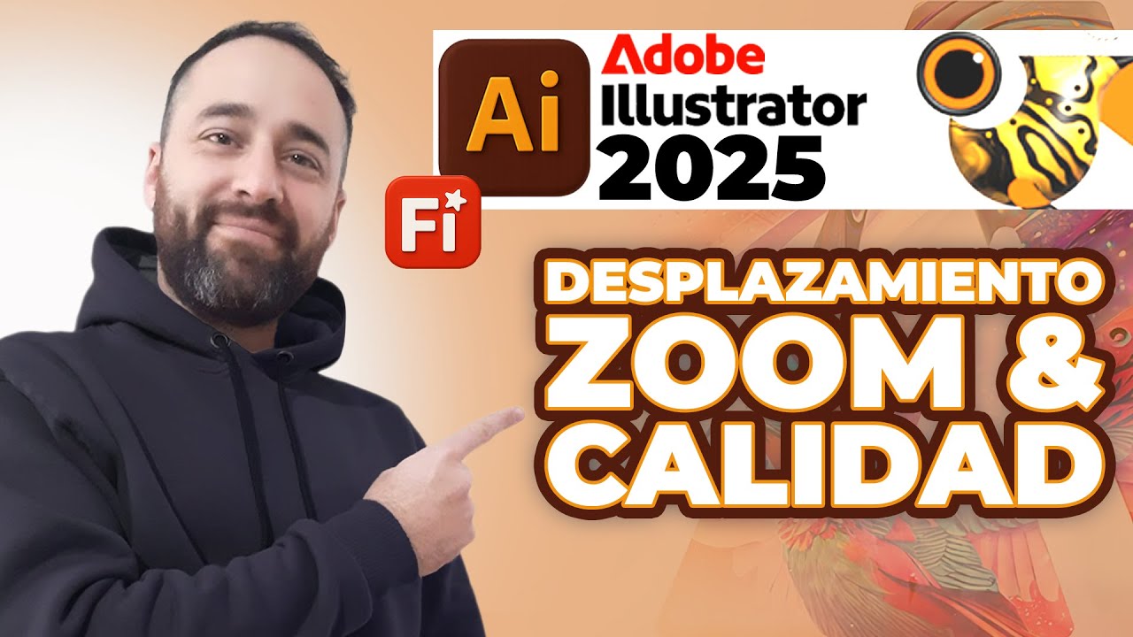 Como usar el Zoom y Desplazarse en illustrator