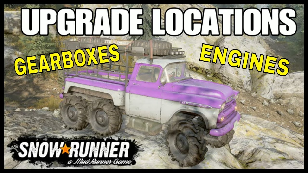 SNOWRUNNER CHEVY APACHE 6x6 ALL UPGRADE LOCATIONS PS4