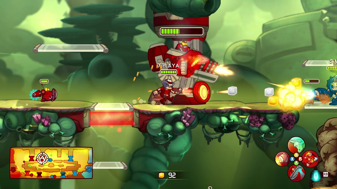 Awesomenauts xbox 360 Gameplay
