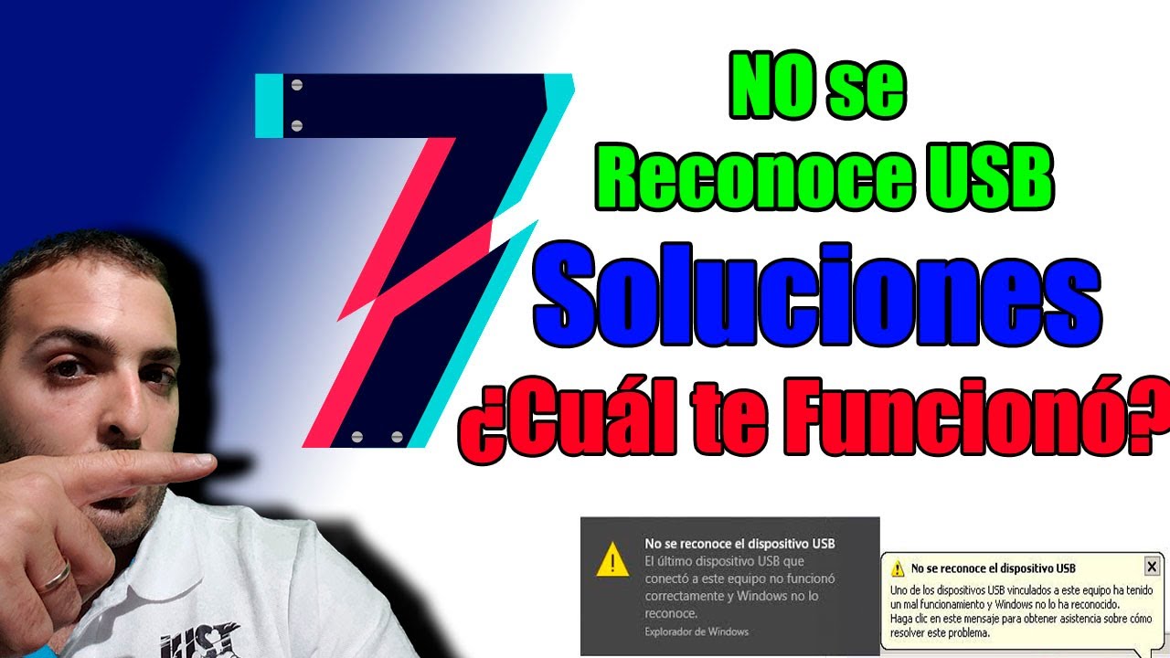 No se reconoce dispositivo USB 7 SOLUCIONES