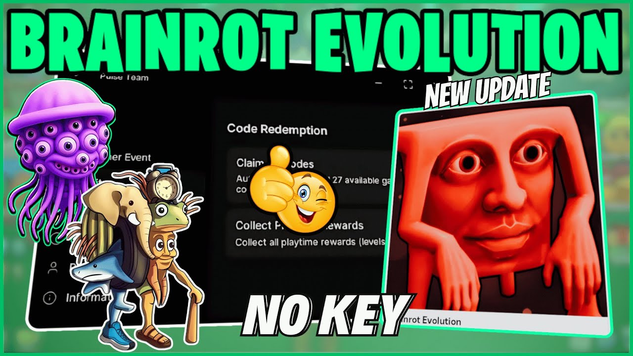 [ BEST ] Brainrot Evolution Script Pastebin 2025 | Auto Rebirth, Auto Farm & Kill Aura & More