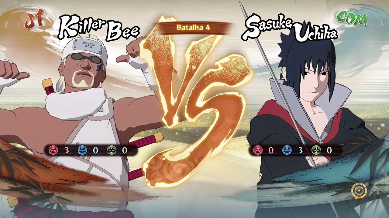 Naruto Storm 4 Dublado PT-BR Killer Bee vs Sasuke