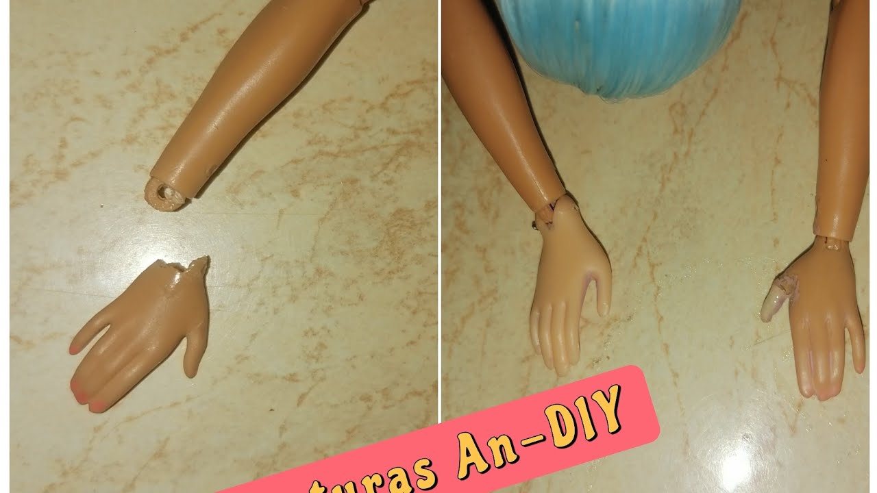 c&oacute;mo reparar mano de Barbie mtm ✋✋