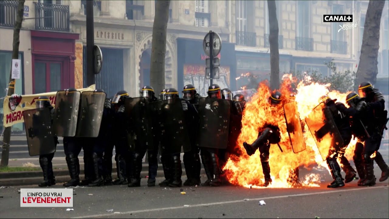 Attaques contre la police - L'Info du Vrai du 22/05 - CANAL+