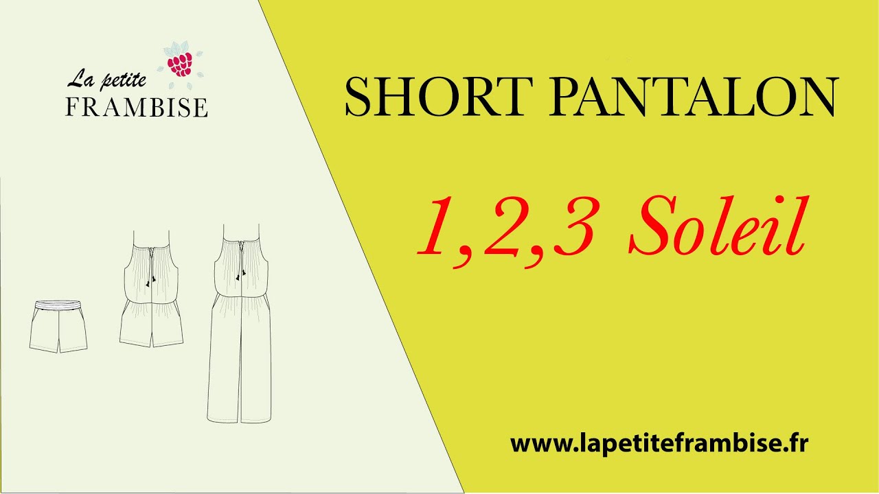 Tutoriel couture pantalon short 123 Soleil.