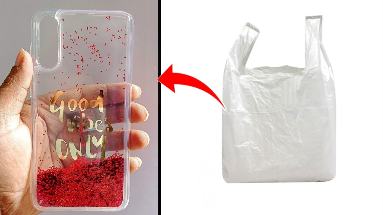 How to make Phone Cover use Plastic Carry Bag