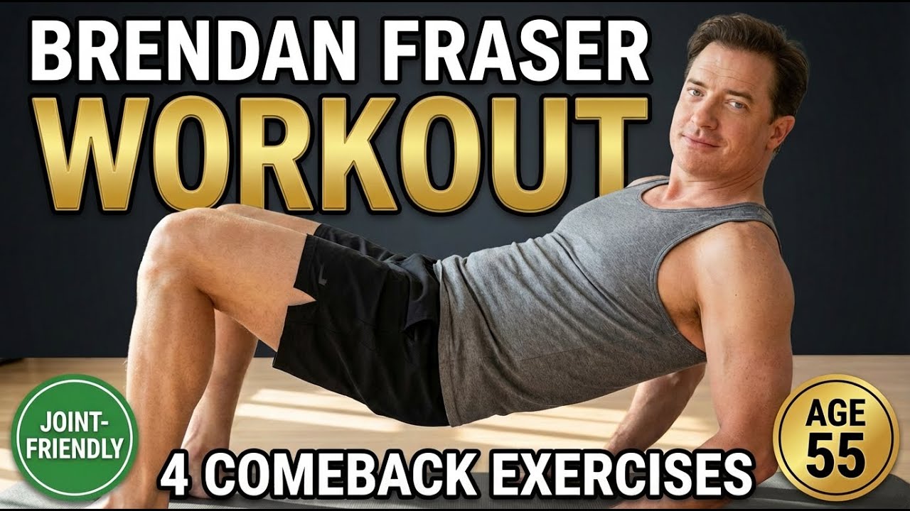 Brendan Fraser's ACTUAL Comeback Workout After SURGERY! (Bodyweight)