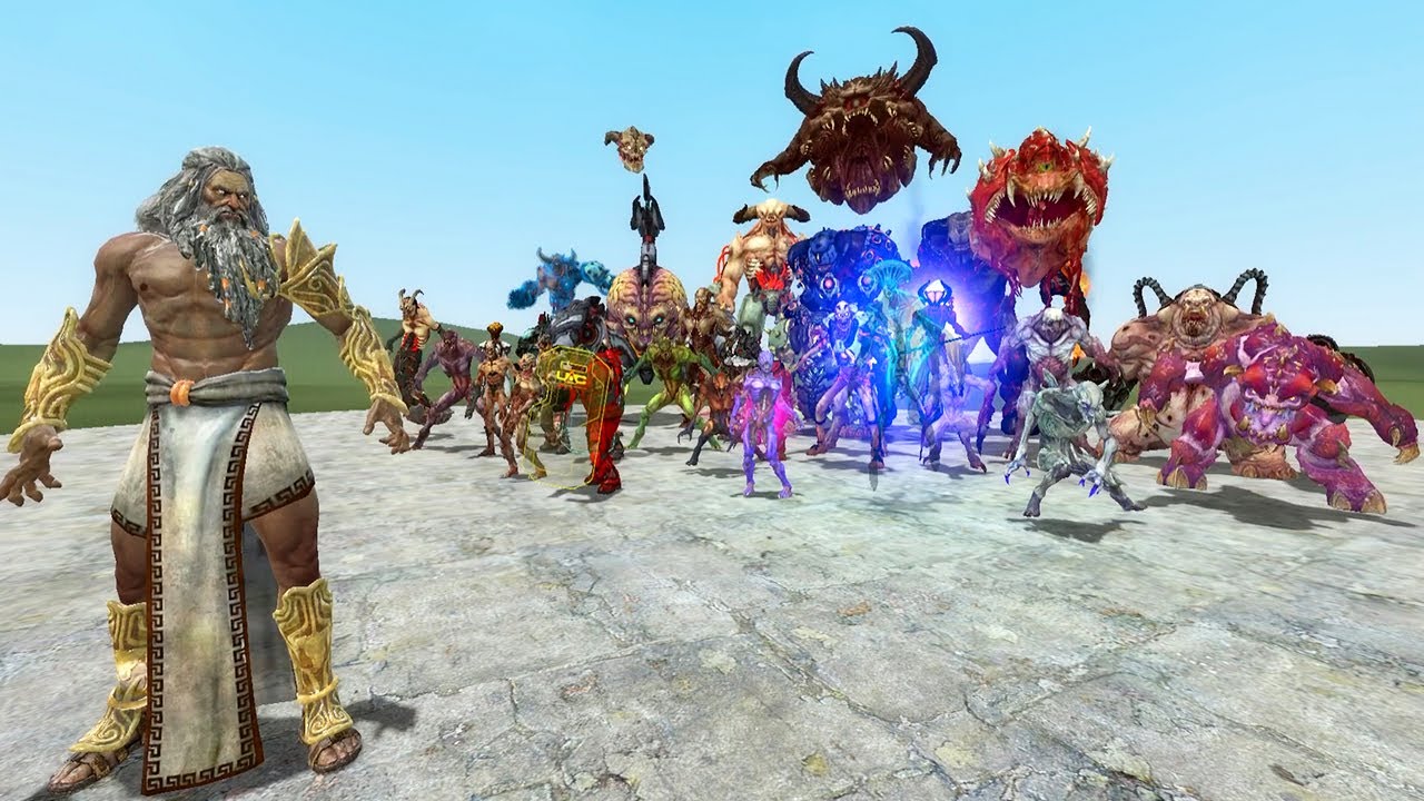 Zeus VS DOOM Eternal In Garry's Mod!