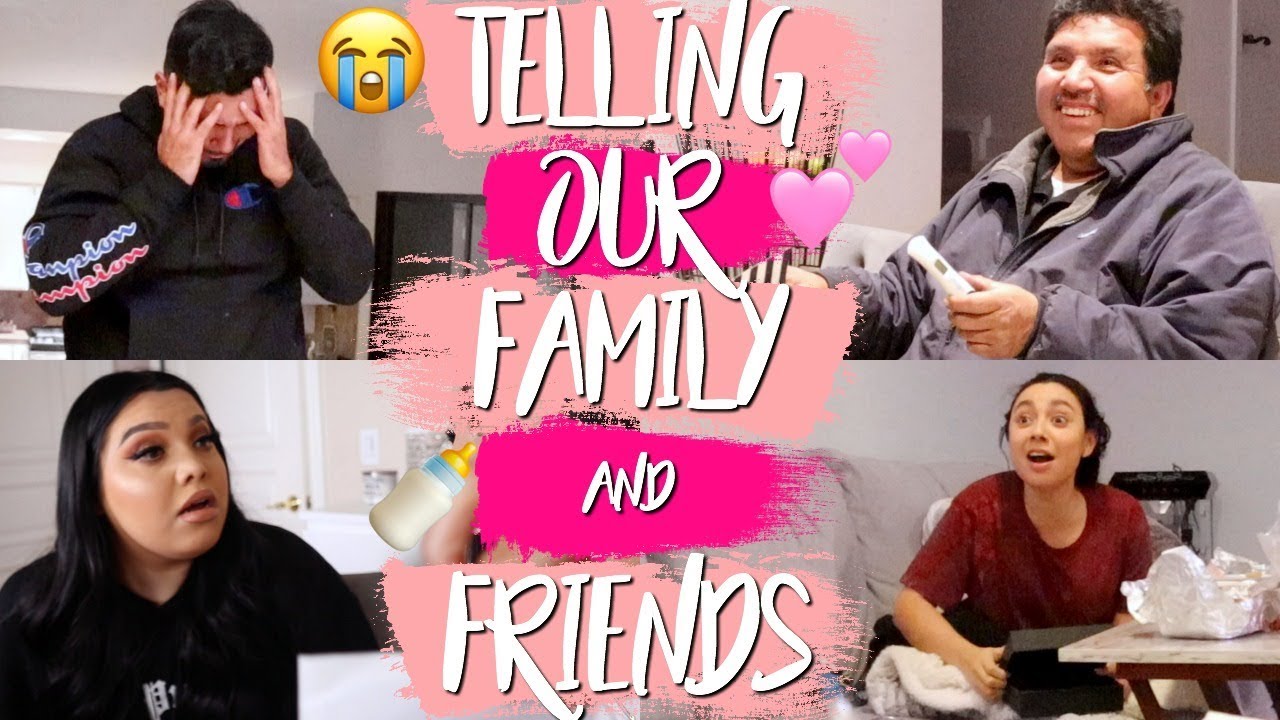 TELLING OUR FAMILY AND FRIENDS WE ARE PREGNANT!