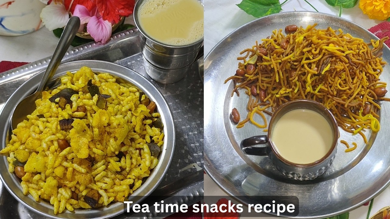 ये दोनों नमकीन अपने लिए या मेहमानों के लिए Tea Time Special Murmura Fry & Aloo Sev Bhujia