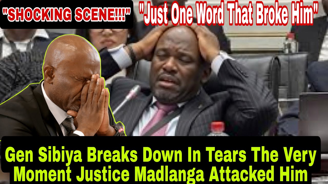 SHOCKING SCENE; Gen Sibiya Breaks Down In Front Of Everyone At Madlanga Commission Today