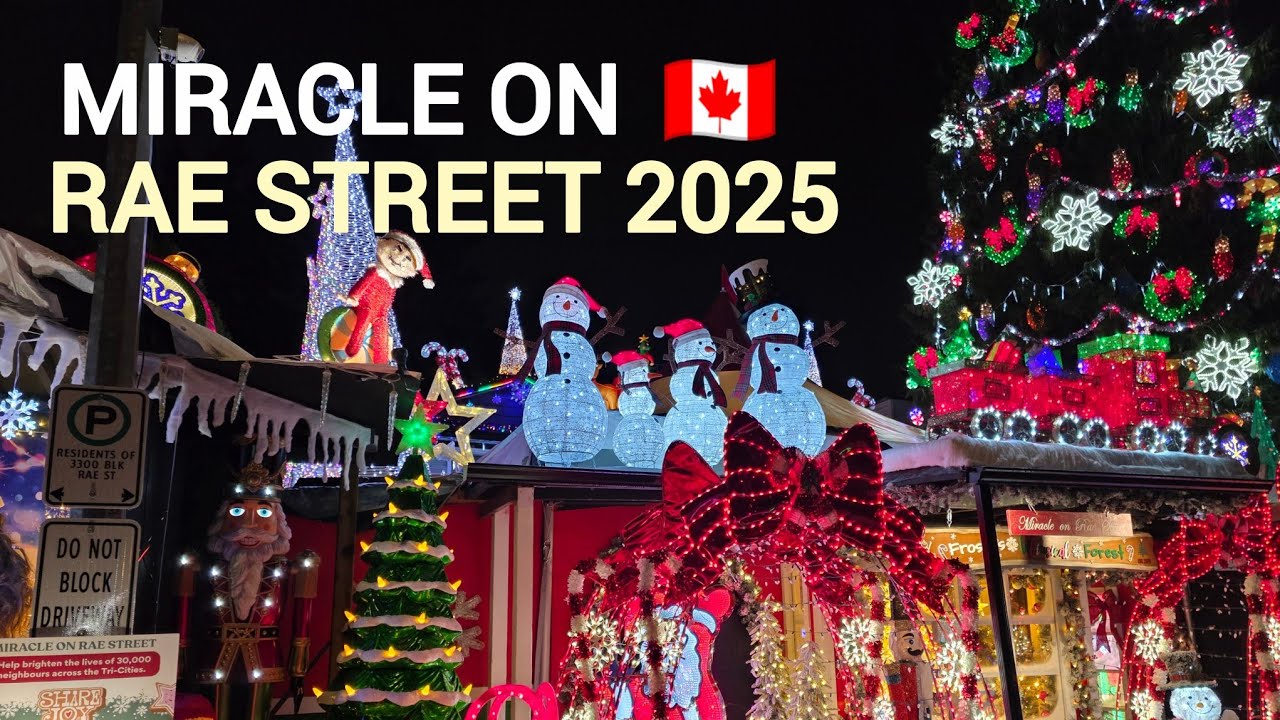 🇨🇦 Miracle On Rae Street 2025 | Christmas Decorations | Port Coquitlam, BC, Canada | December 1