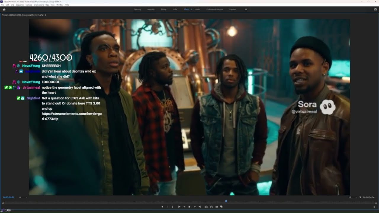 LTG WEARING ROG CHAINS+SERVES CHICKEN IN A.I ROG MOVIE