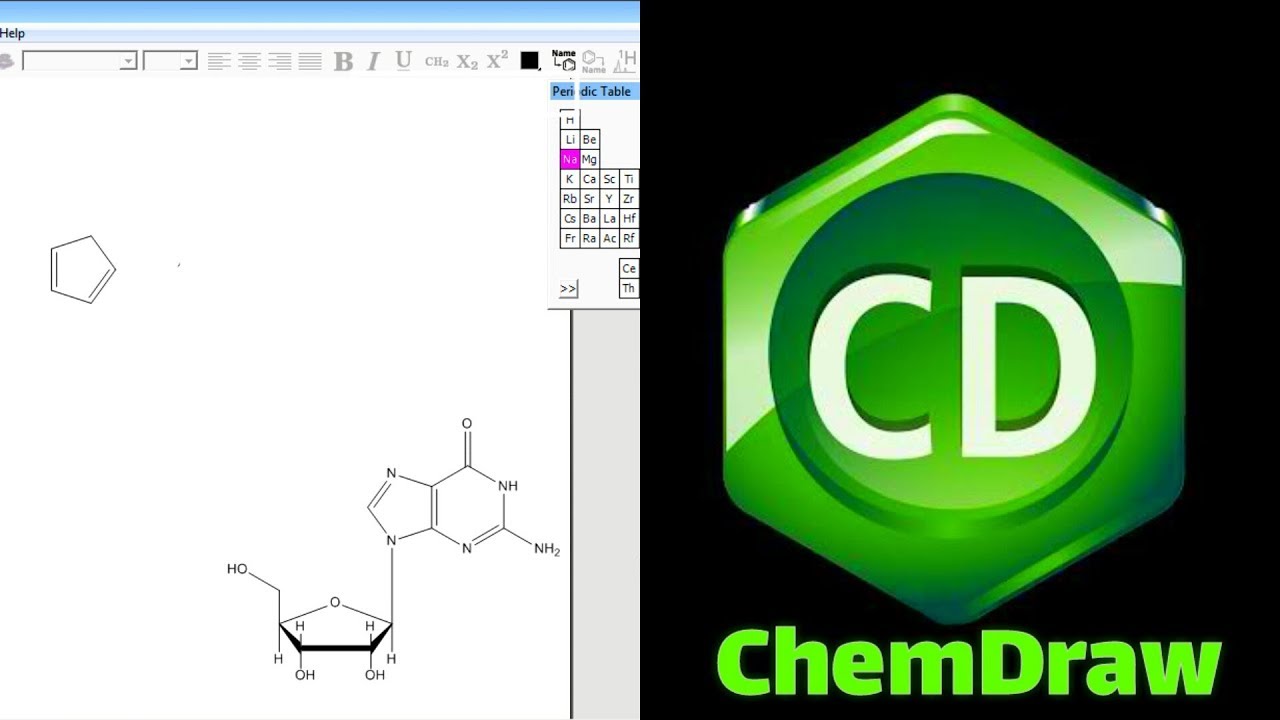 شرح برنامج ChemDraw لطلبة كلية الصيدلة || How to use ChemDraw