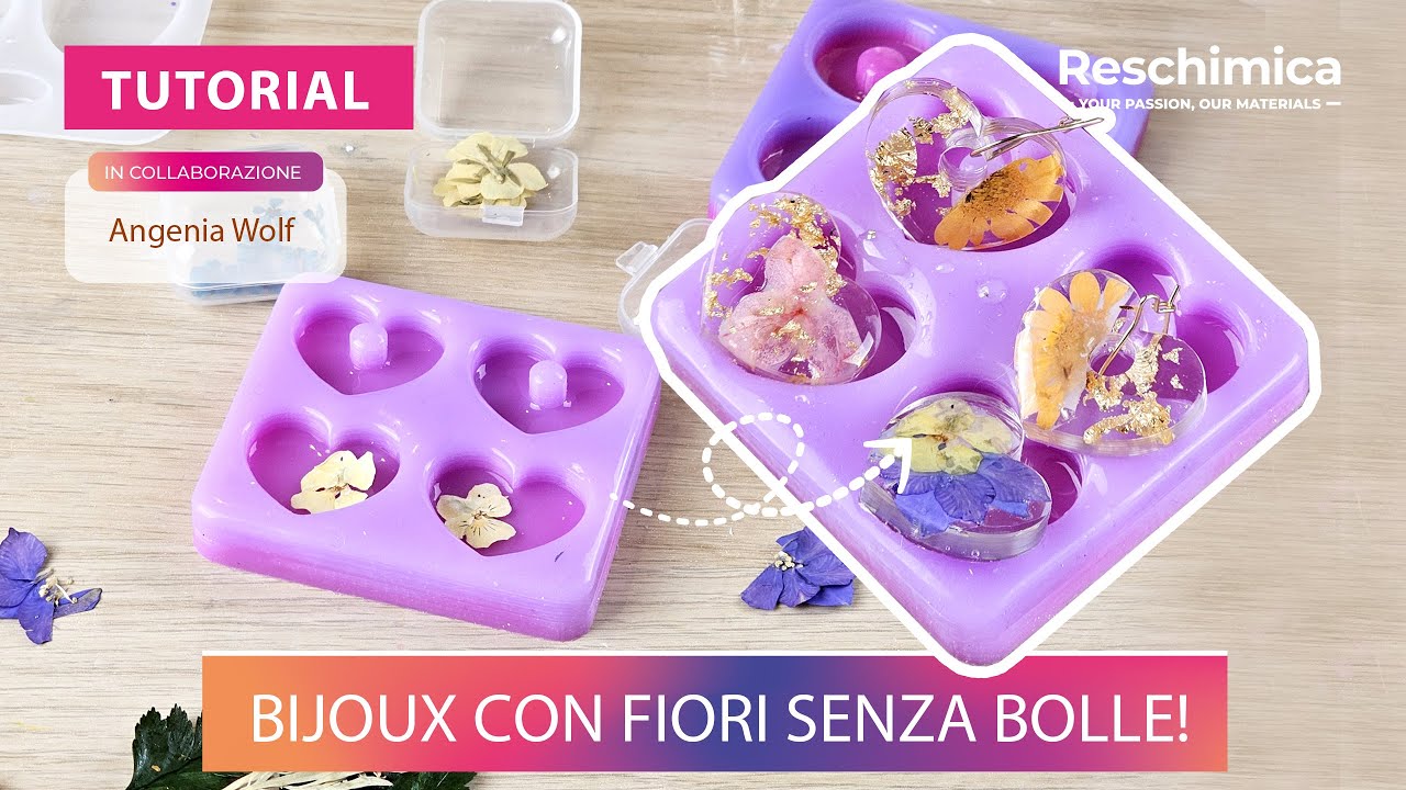 Niente bolle nella resina! 🌸 Il segreto per inglobare fiori senza bolle.