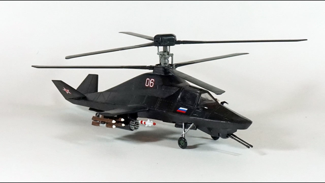 КА-58 чёрный призрак 1:72 (звезда) масштабная модель № 60/67 вертолёт / Model aviation black ghost