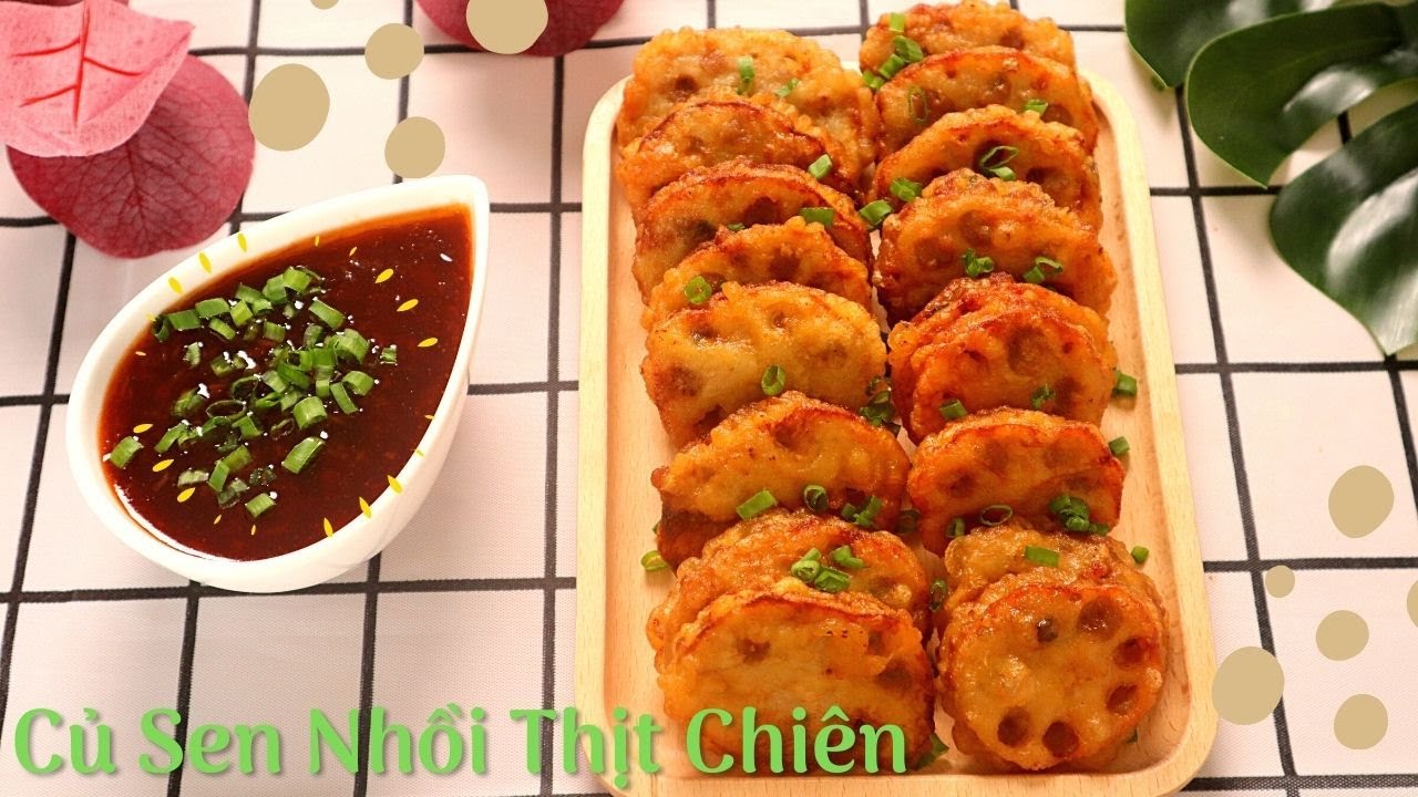Cách làm Củ Sen Kẹp Thịt Chiên Giòn | Nữ Nhi Food 120