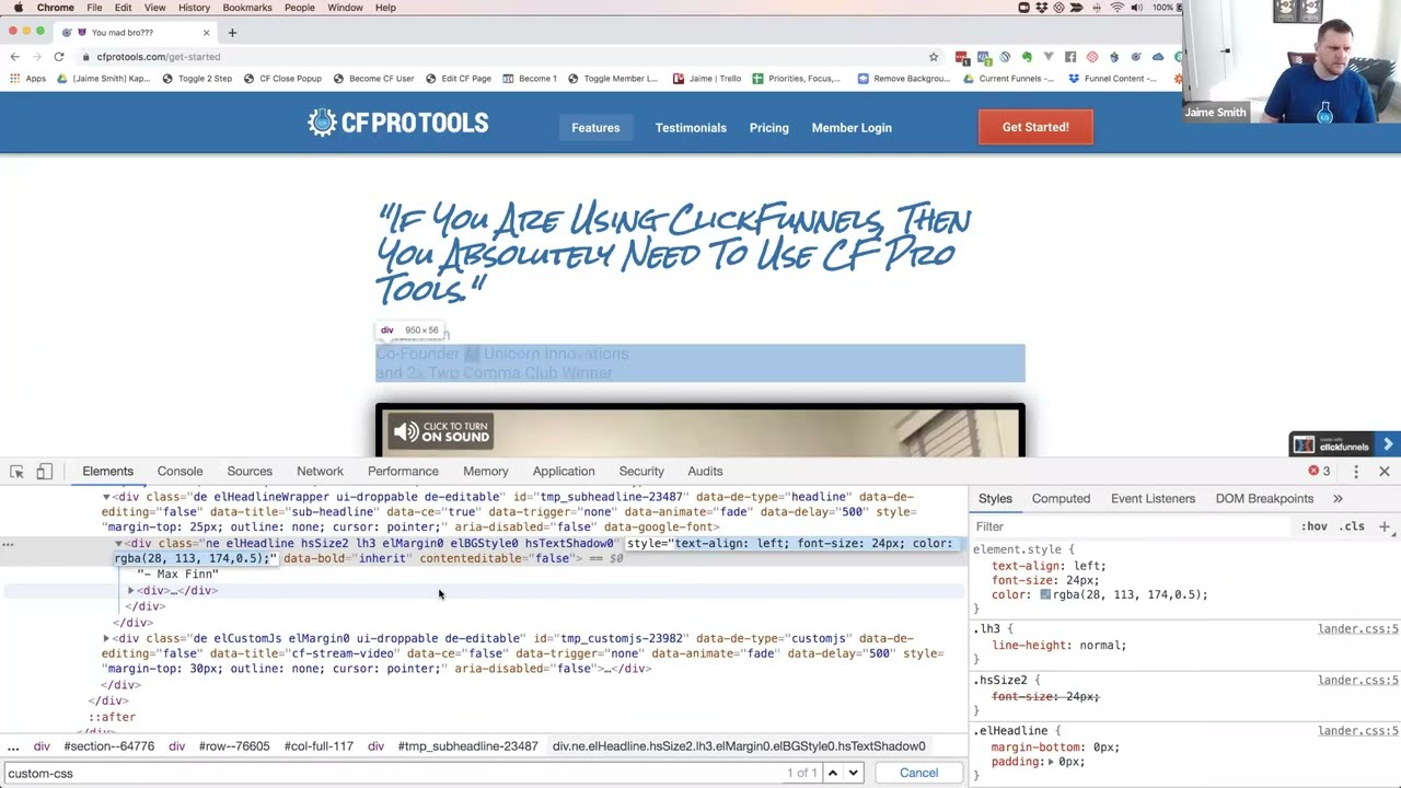 [CF CODE LAB]: Live session 8 - Custom CSS