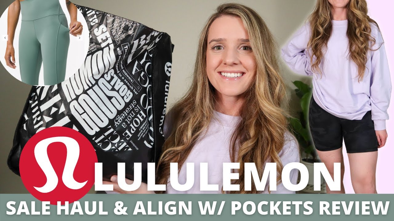 LULULEMON SALE HAUL & ALIGN WITH POCKETS REVIEW / new we made too much at Lululemon!