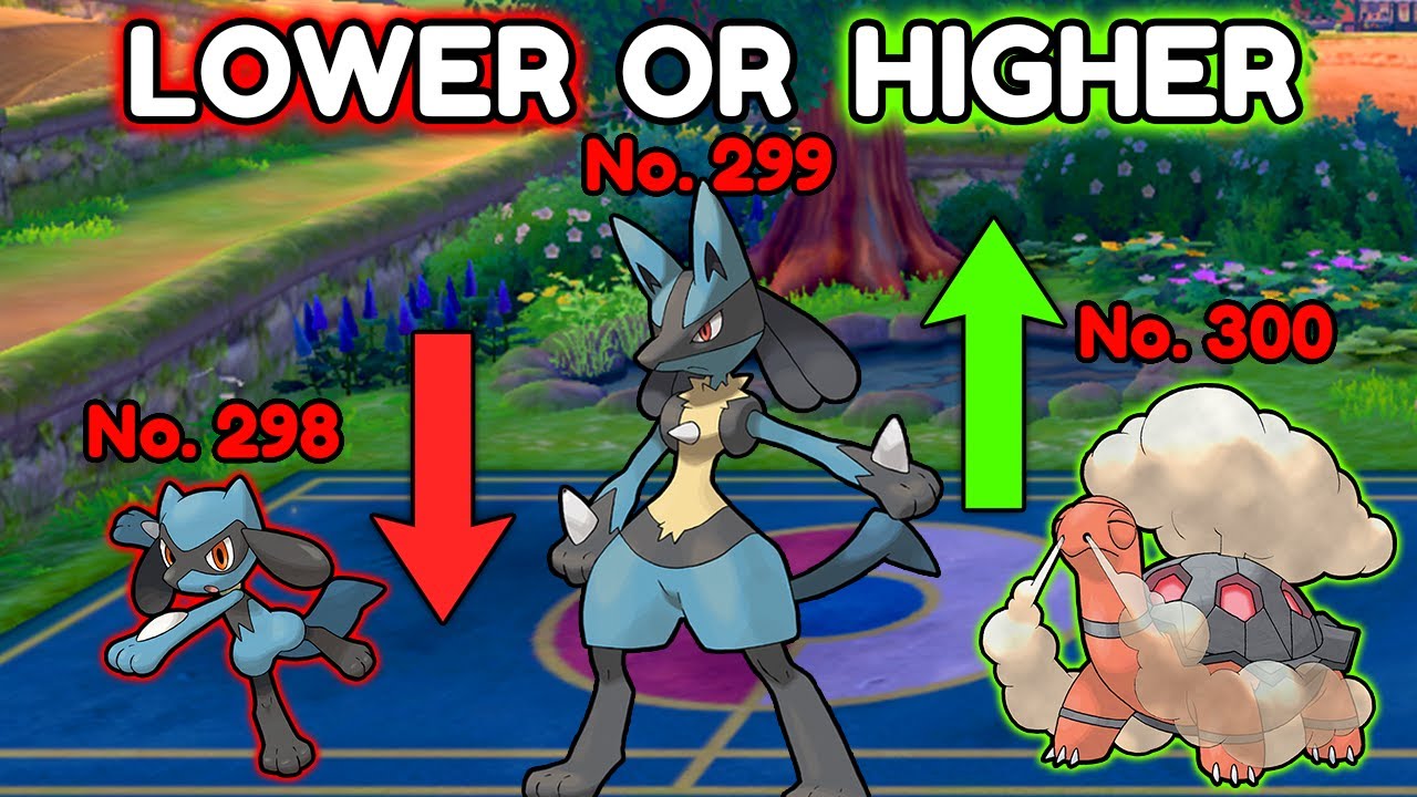 We Pick HIGHER or LOWER Pokedex Numbers...Then we FIGHT!