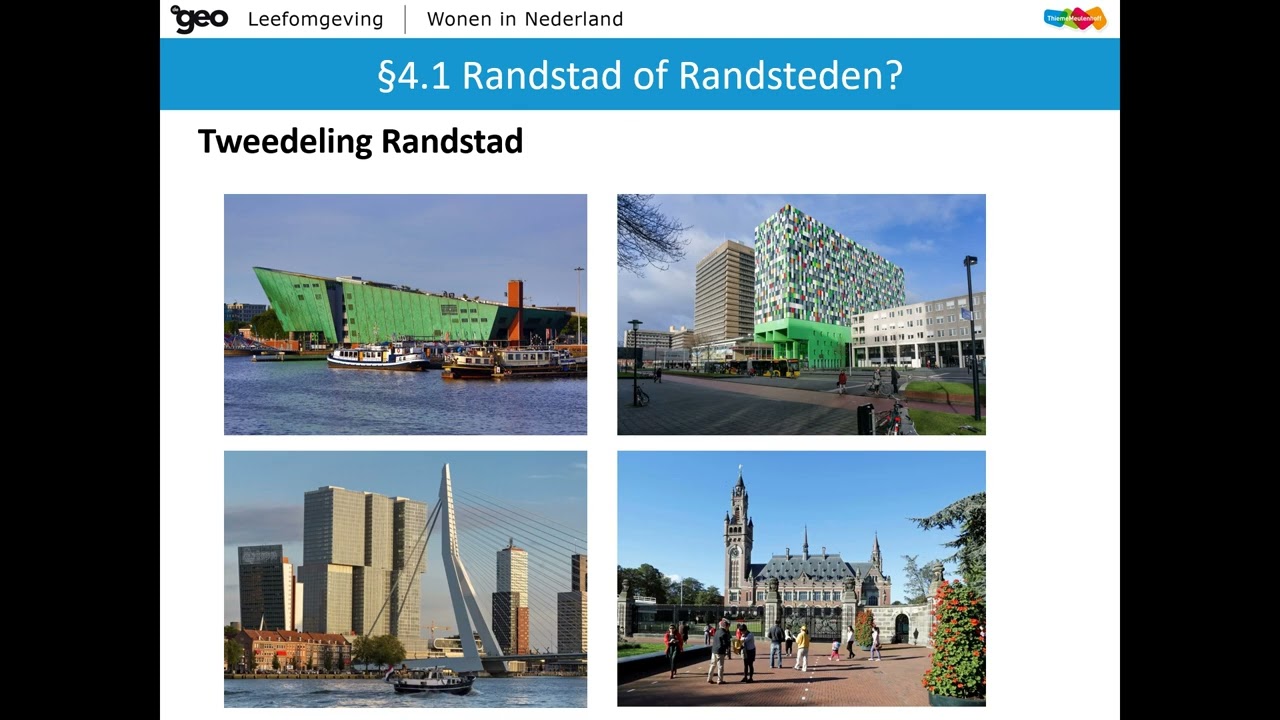 VWO NL steden - De Geo Wonen in Nederland H4.1