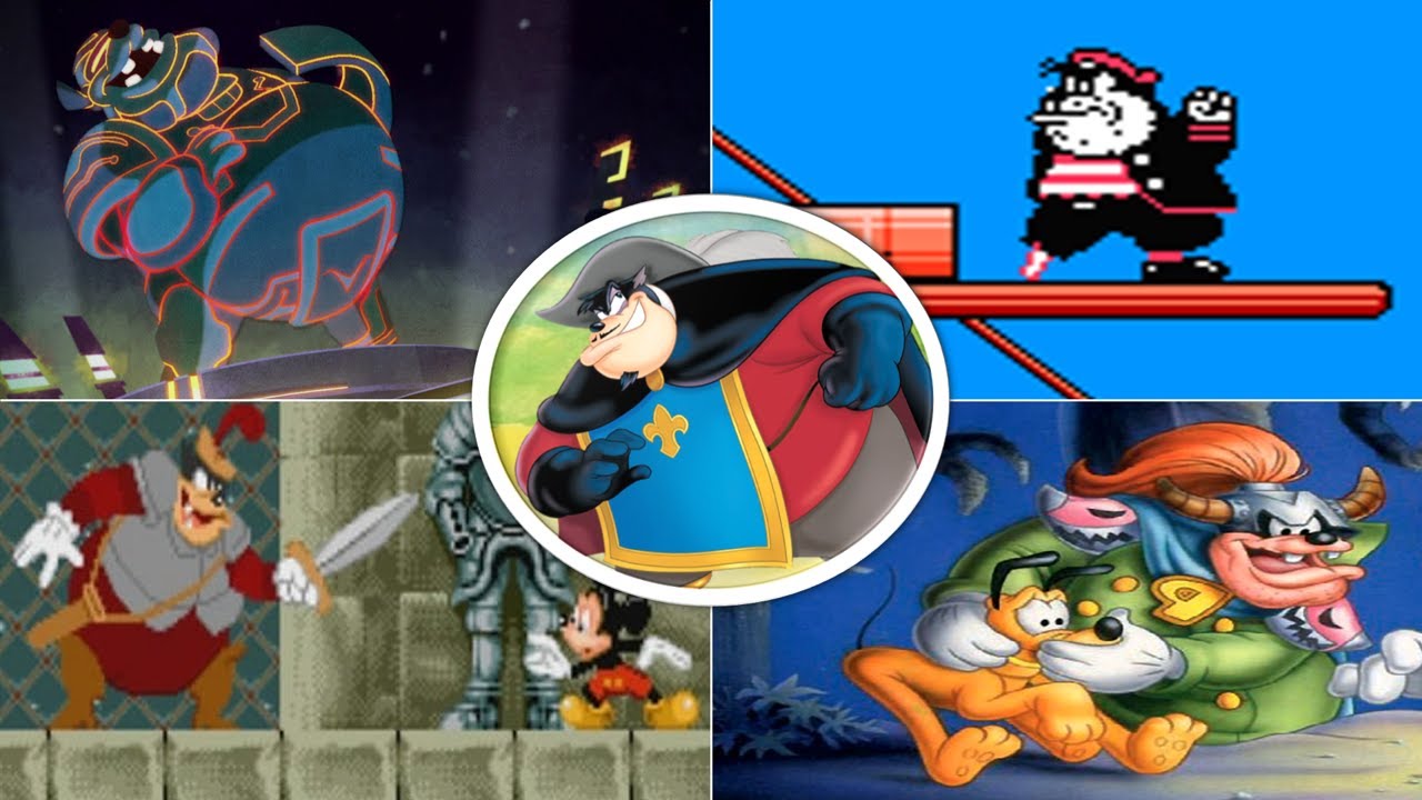 Evolution Of Peg-Leg Pete Battles In Mickey Mouse Games (1987 - 2012)
