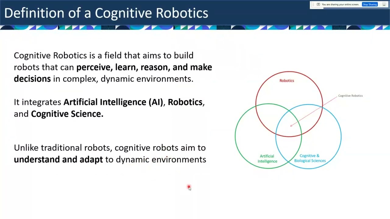 Introduction to cognative robotics