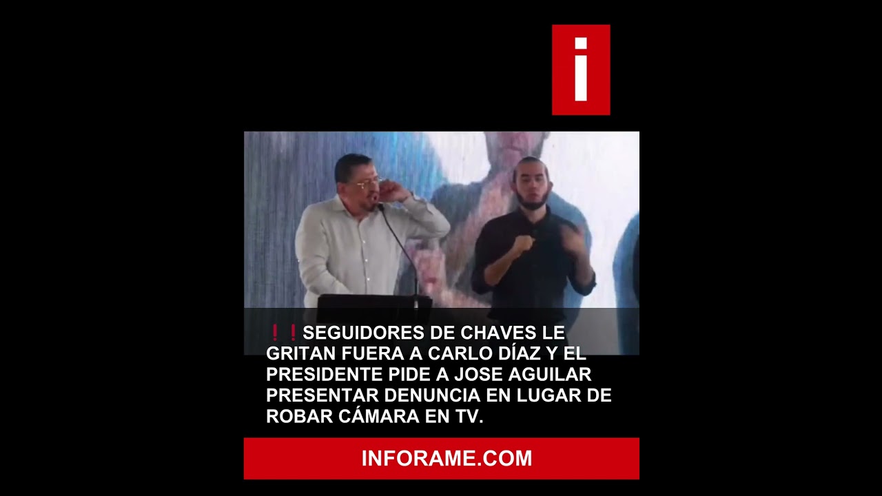 Seguidores de Chaves le gritan “fuera” a Carlo Díaz