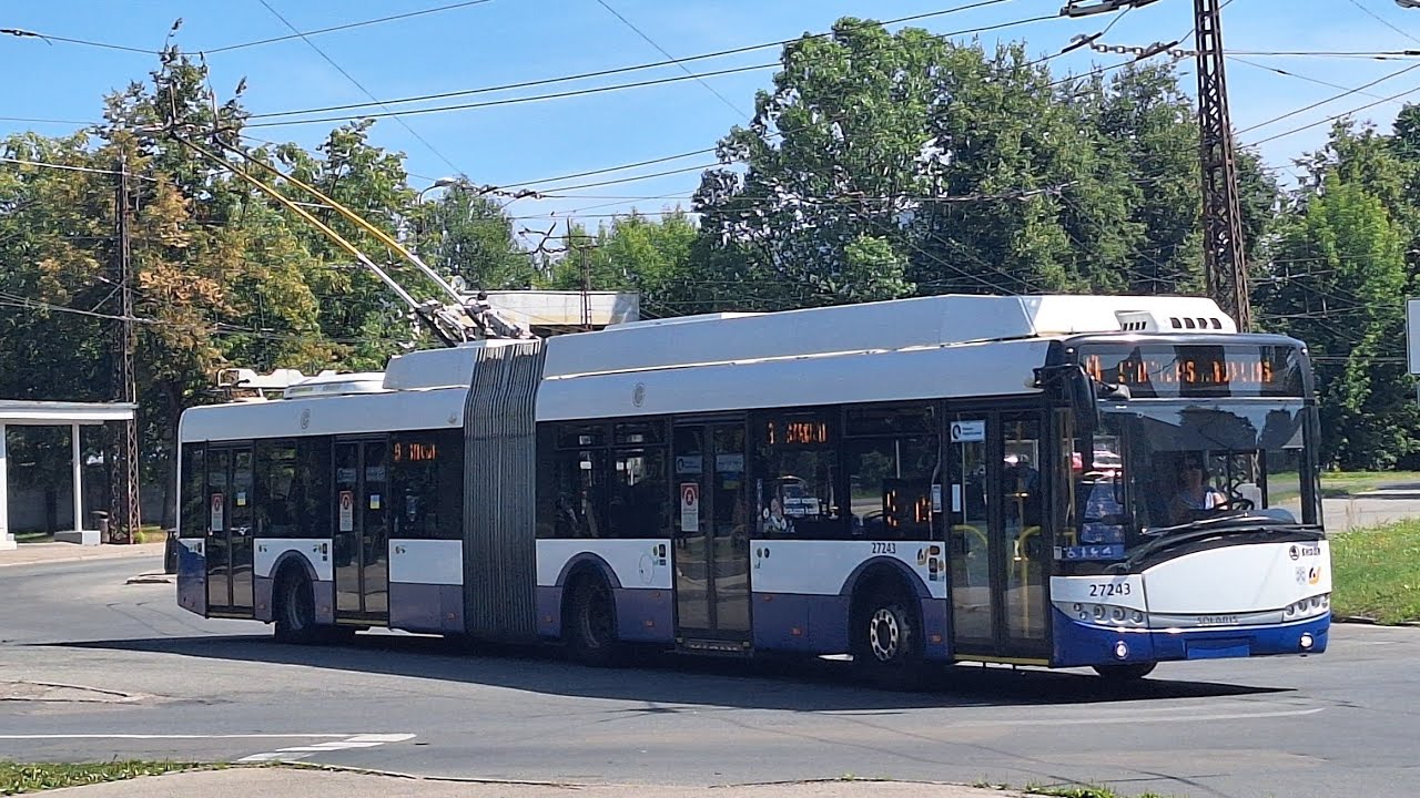 Riga Satiksme (Trolleybus) Route 9 | Skoda 27tr Solaris III | 27243
