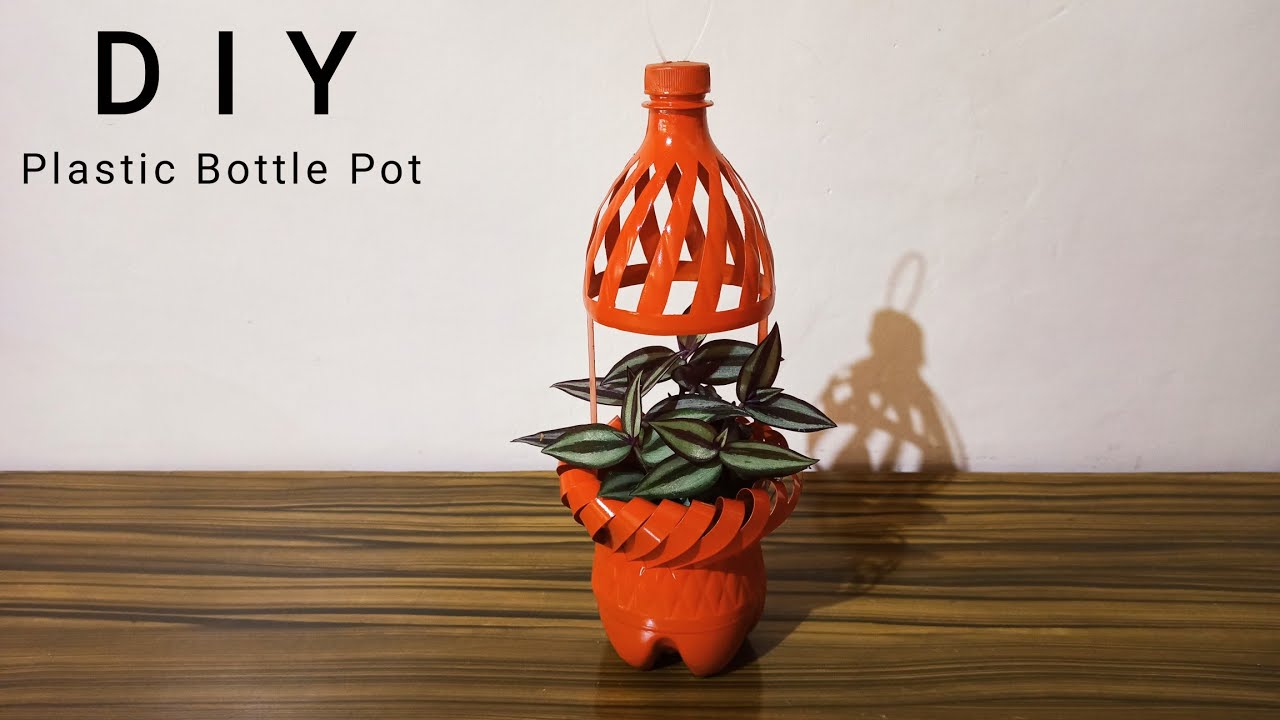 PLASTIC BOTTLE POT FOR HANGING PLANT