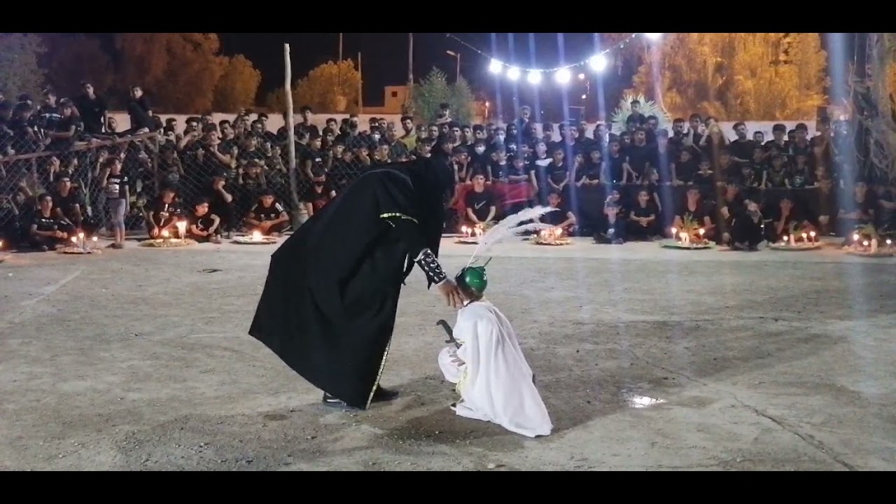 تشابيه استشهاد الامام القاسم عليه السلام الليلة ٨ محرم ١٤٤٣ هـ جصان مرقد بن الكاظم عليه السلام