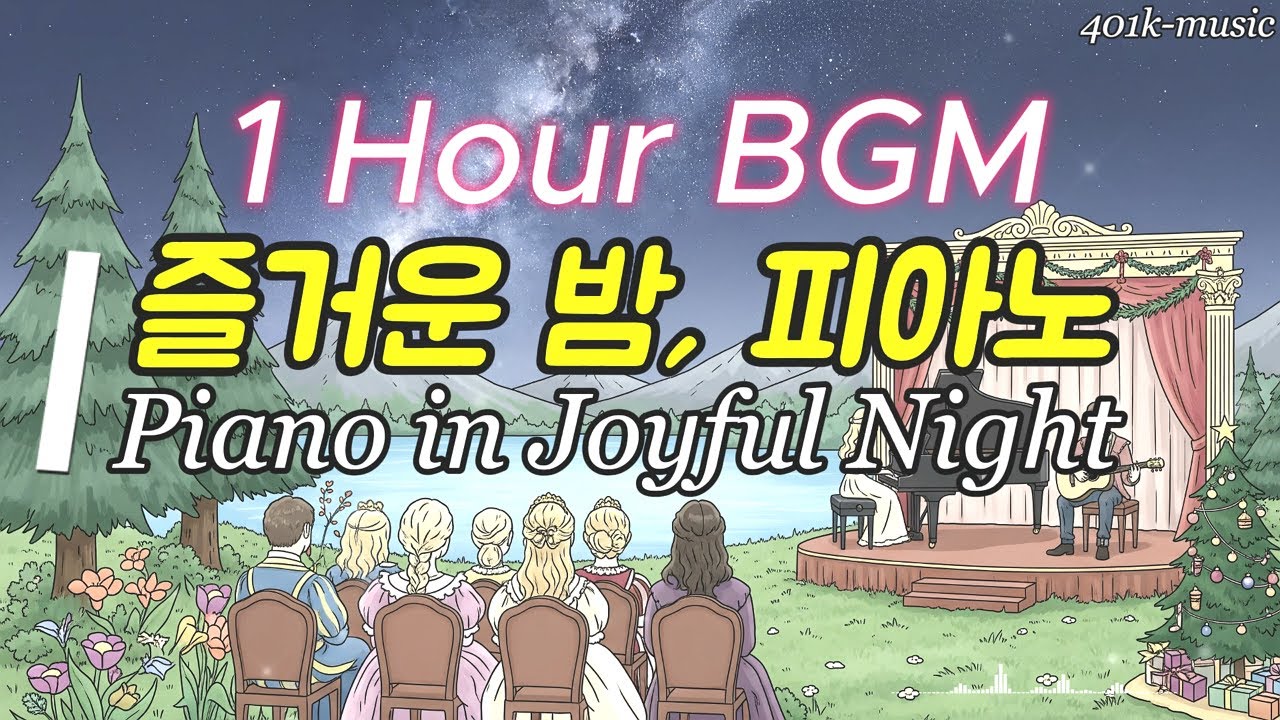 [Playlist] 감성 카페 플레이리스트 | 클래식 음악 BGM - 즐거운 밤에 듣는 피아노 음악, Piano in Joyful Night
